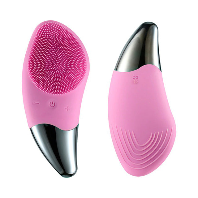 Brosse Nettoyante et Stimulante pour le Visage - Rose claire, réduction points noirs