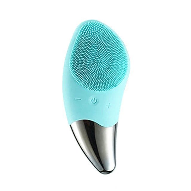 Brosse Nettoyante et Stimulante pour le Visage - Vert, soins efficaces et vibrations soniques