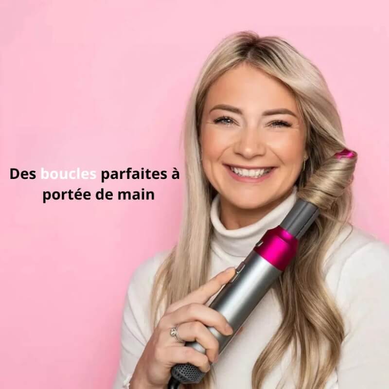 Brosse Sèche-Cheveux en avec Technologie Ionique pour un Séchage Rapide trave