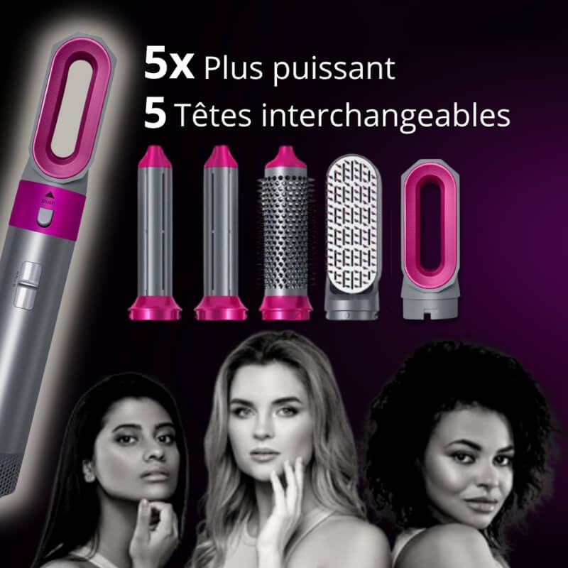 Brosse Sèche-Cheveux en Compact pour un Rangement Facile travel bottle leak-p