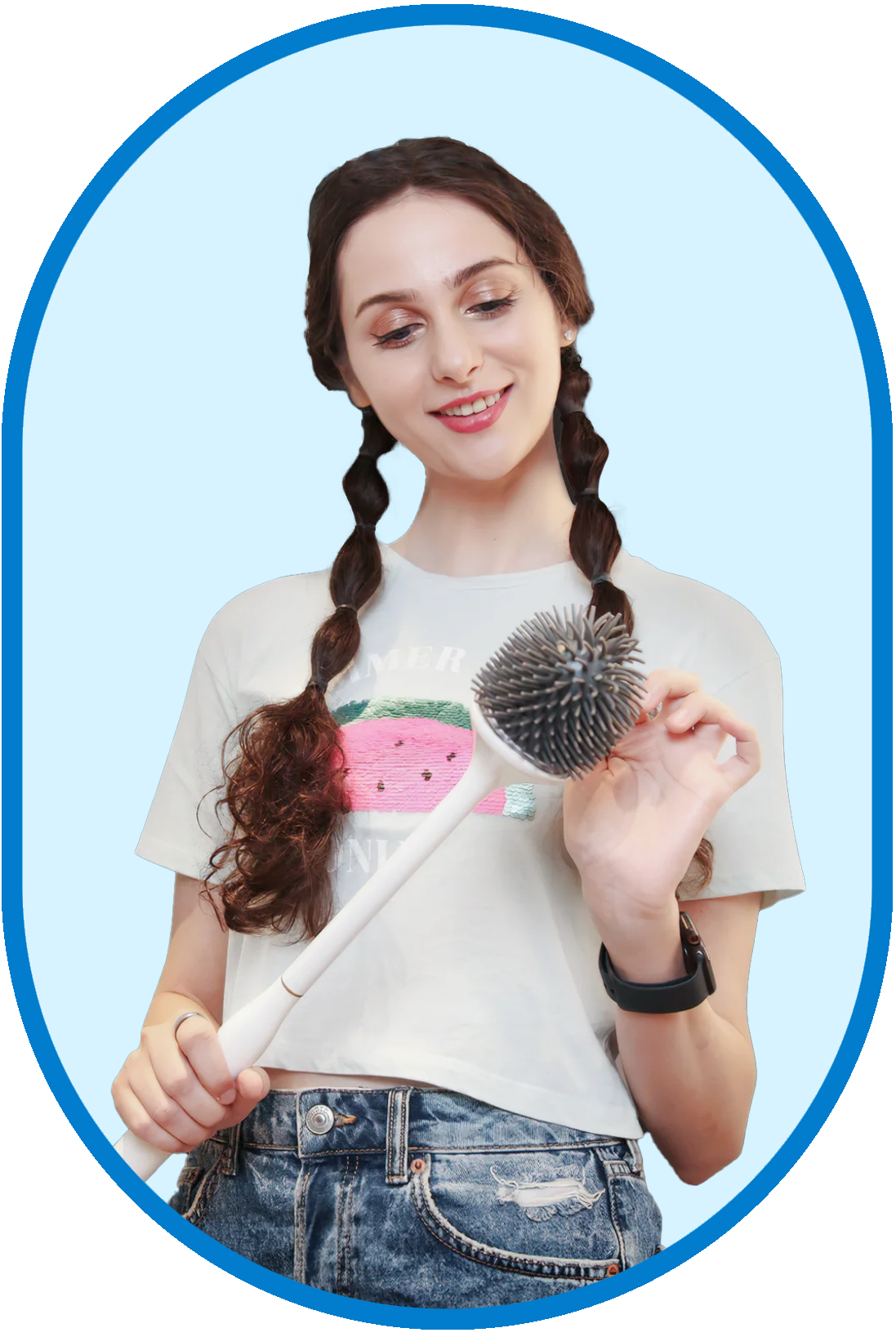 Brosse de toilette électrique UV - Tête de brosse douce pour un nettoyage efficace