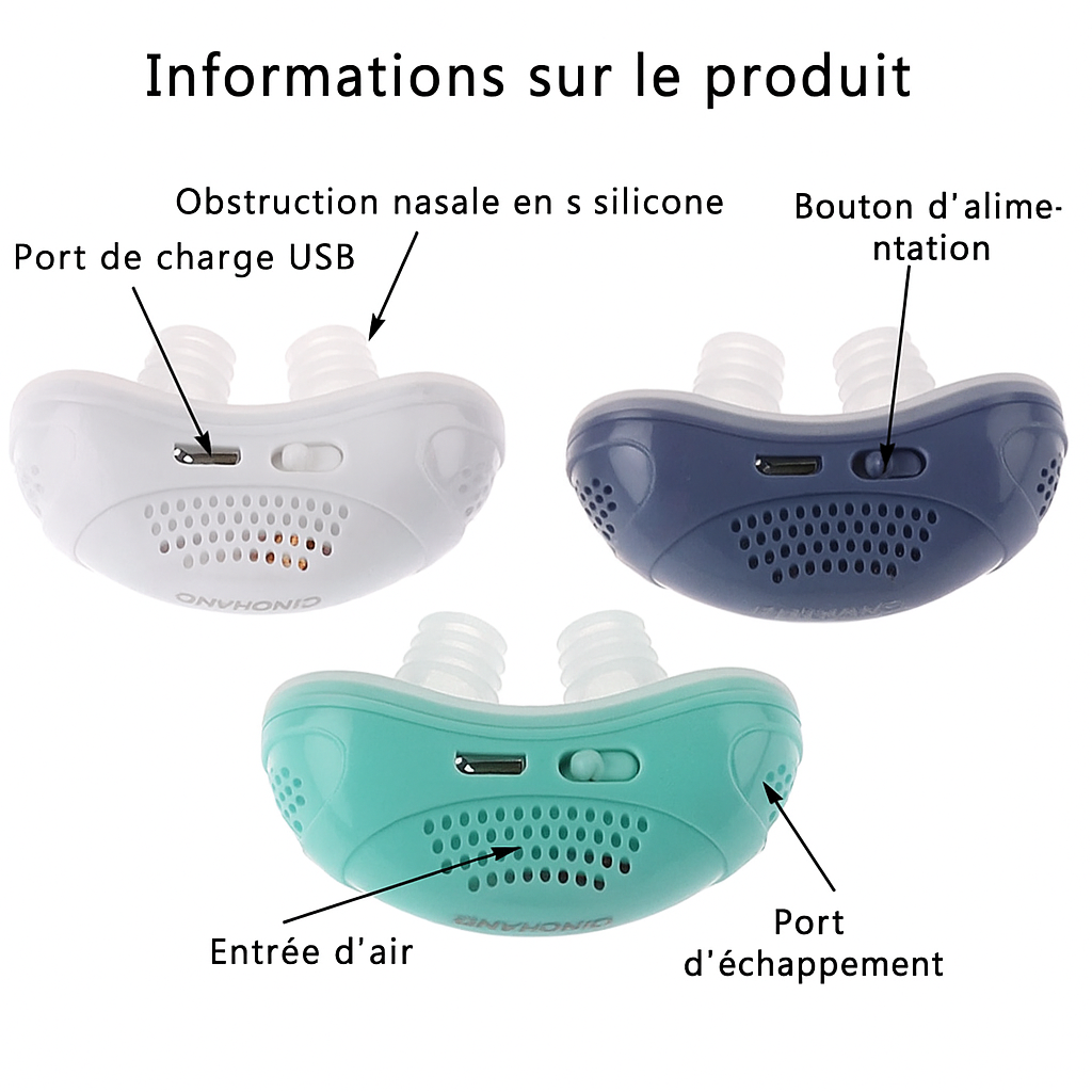 Respirateur Apnée du Sommeil avec Solution Portable et Efficace travel bottle