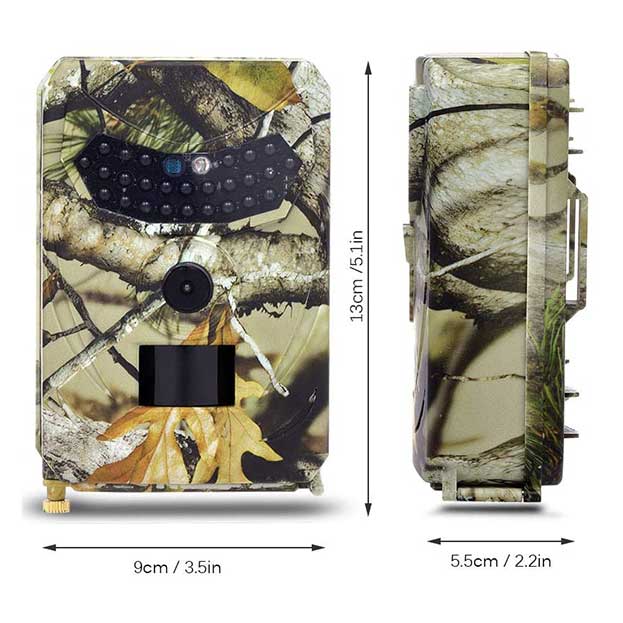 Caméra de chasse HD avec détecteur de mouvement et vision nocturne - Gadget sécurité pour protéger votre propriété