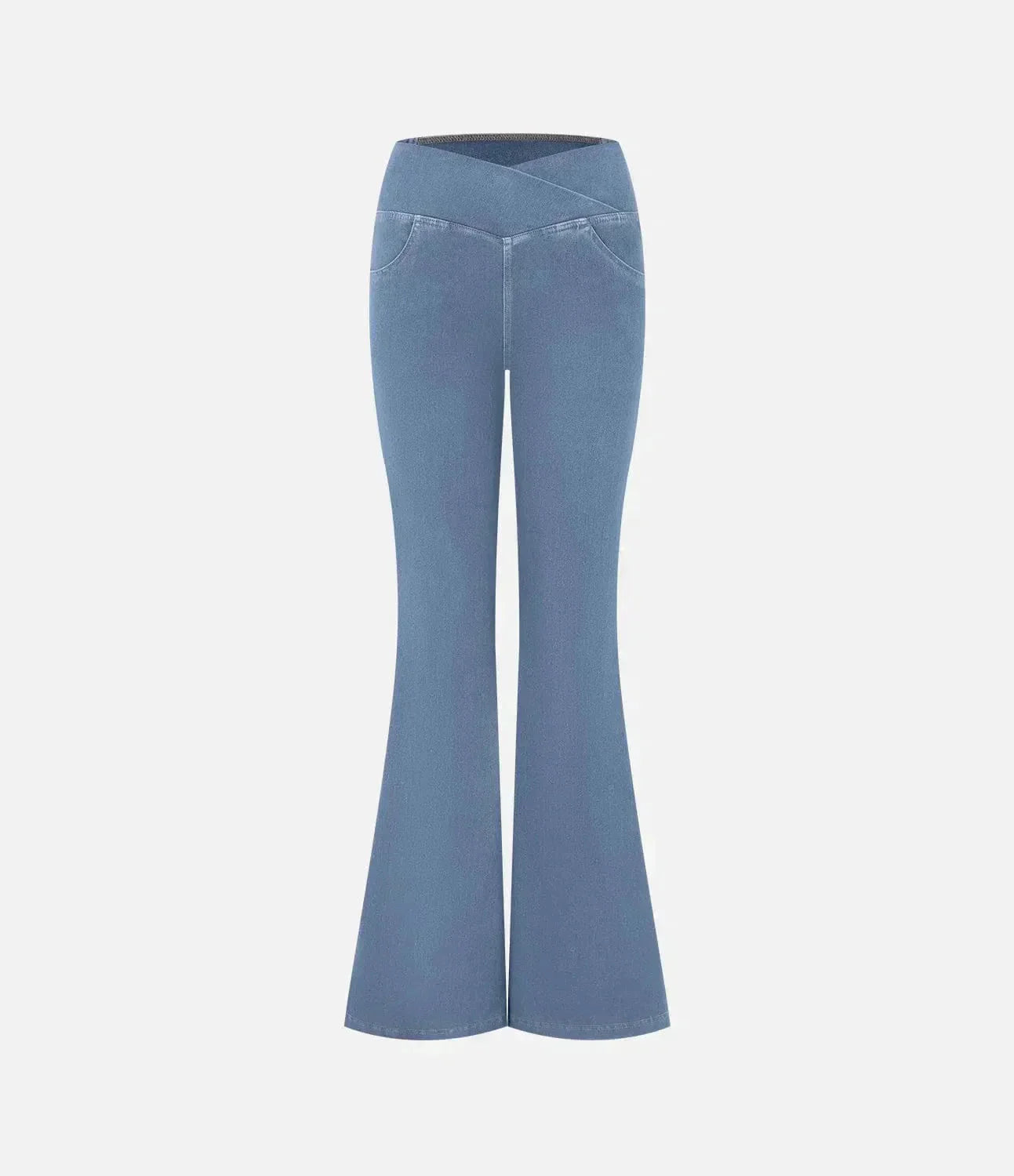 Jean large à taille haute stylisé Camille pour femmes - Élégance sans effort dog
