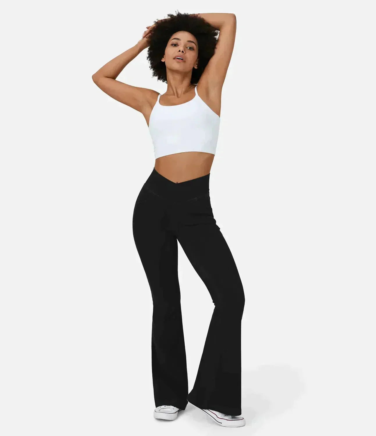 Jean large à taille haute stylisé Camille pour femmes - Élégance sans effort dog