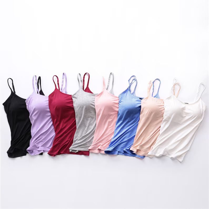 Camisole en avec soutien-gorge intégré - Confort et style décontracté travel
