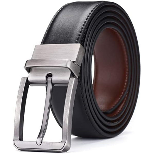 Ceinture Réversible en Cuir Véritable 110cm - Idée Cadeau pour Homme travel b