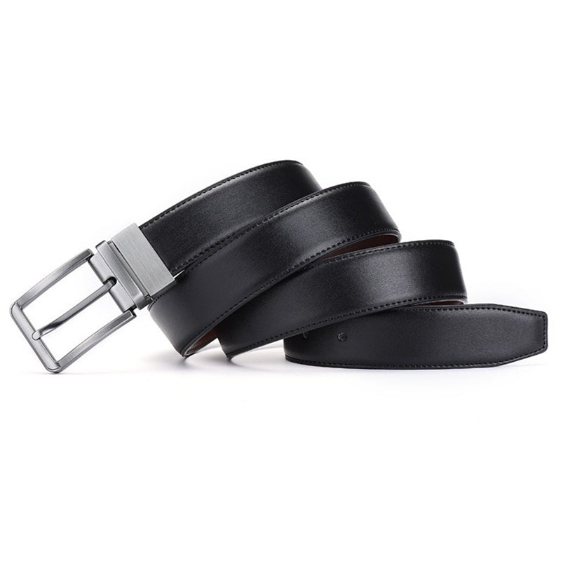 Ceinture Réversible en Cuir Véritable avec Taille Ajustable pour Homme travel