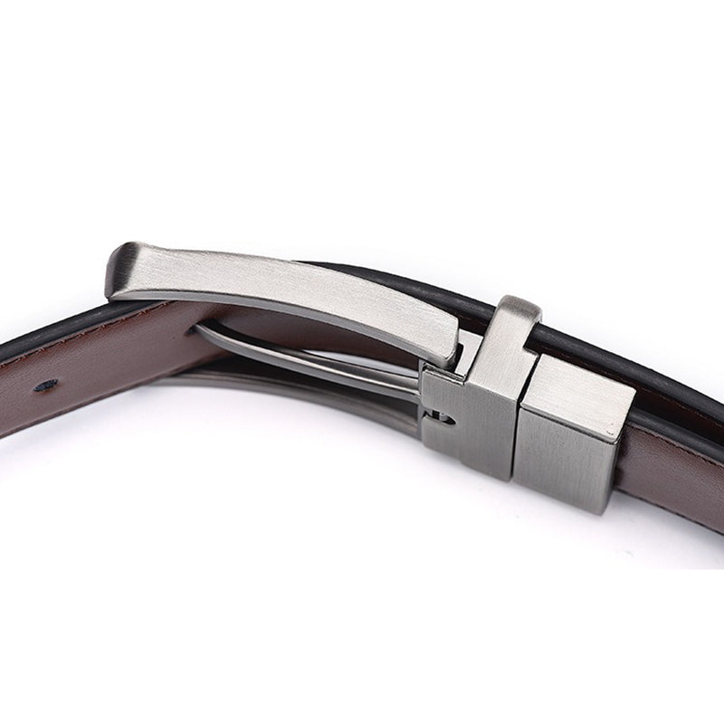 Ceinture Réversible en Cuir Véritable avec Taille Ajustable pour Homme travel