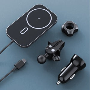 Chargeur Magnétique Sans Fil pour Voiture - Charge Rapide 18W Compatible Grille Aération