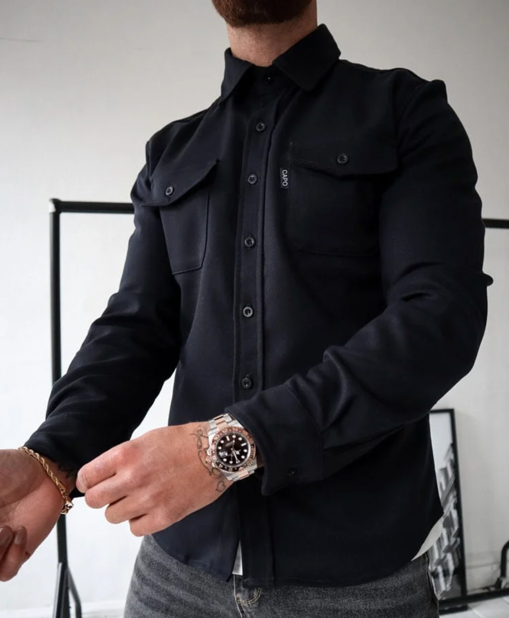 Chemise homme élégante en Beige | Confort et style pour hommes élégants trave