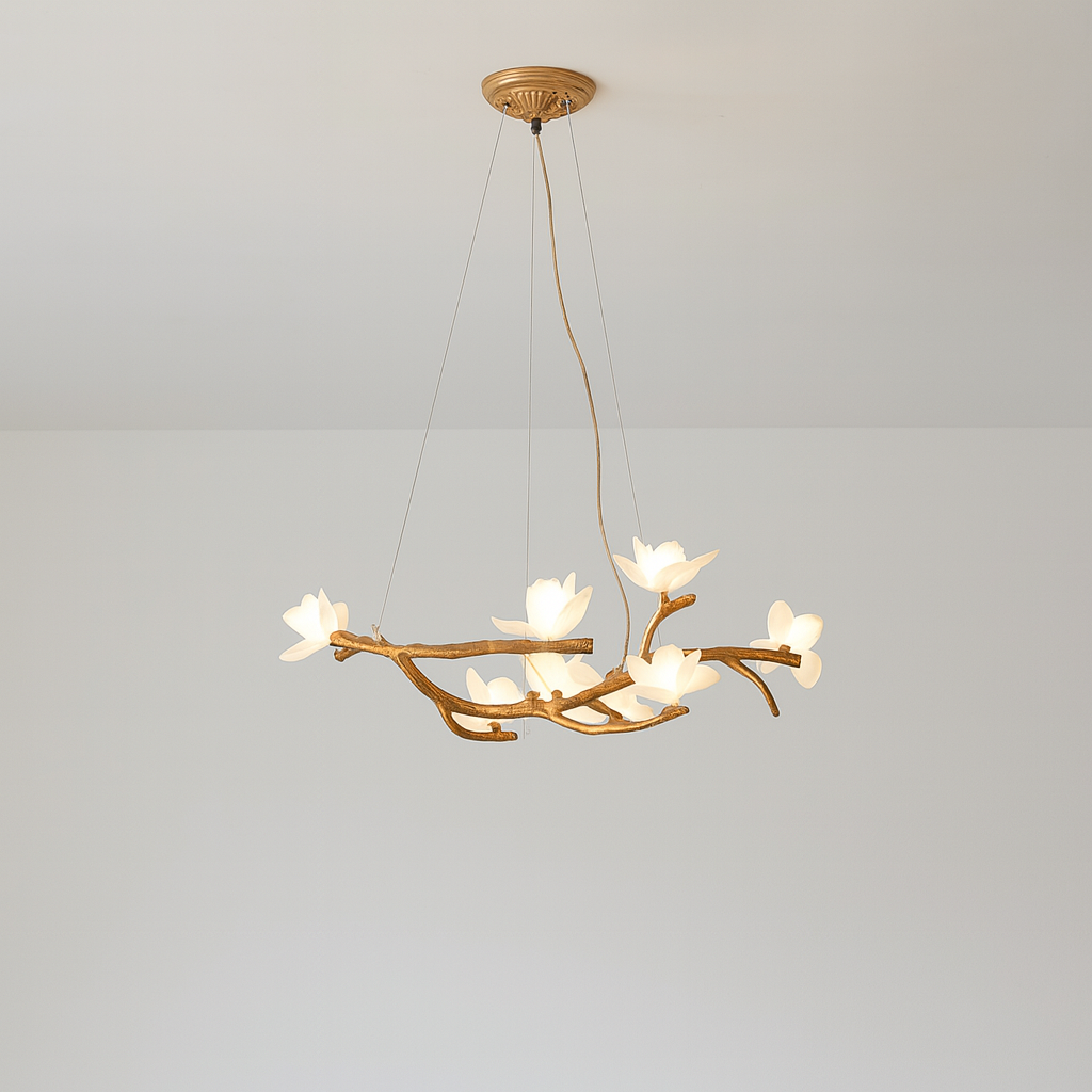 Tree branch-shaped chandelier