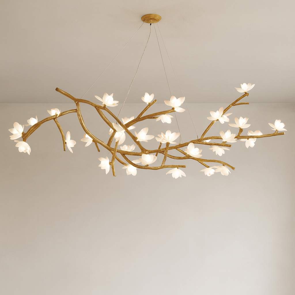 Tree branch-shaped chandelier