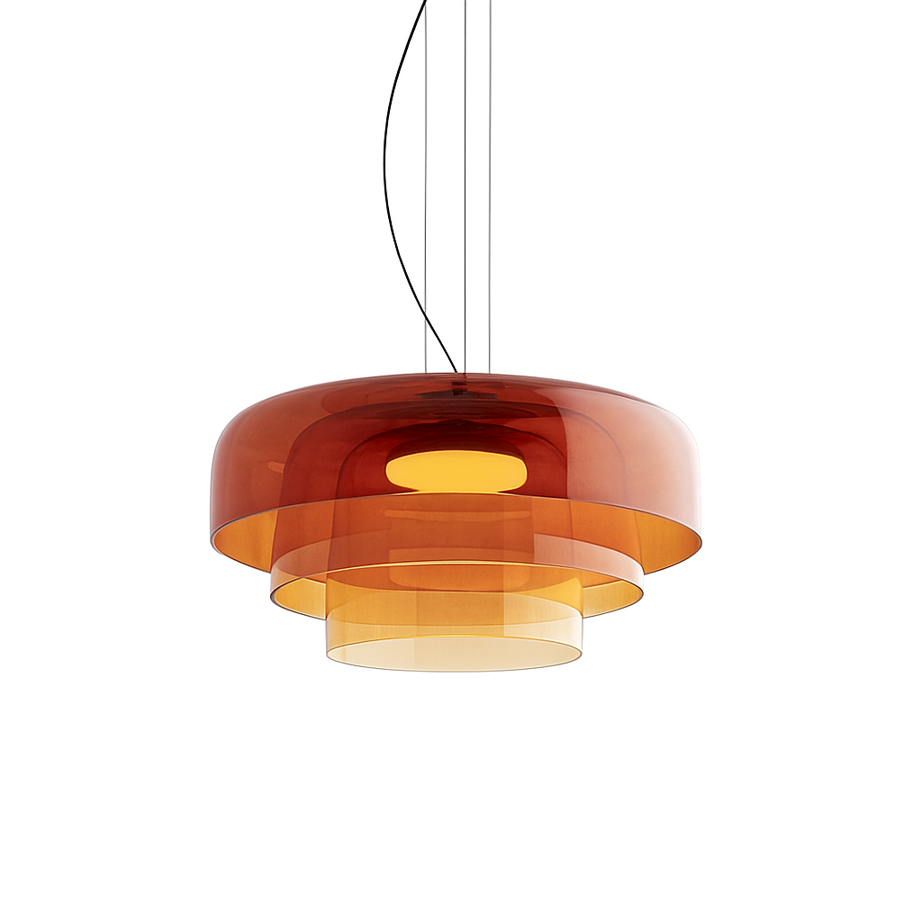 Glass pendant lamp
