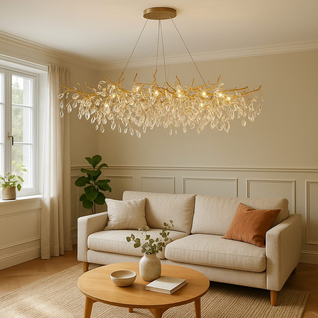 French style glass chandelier