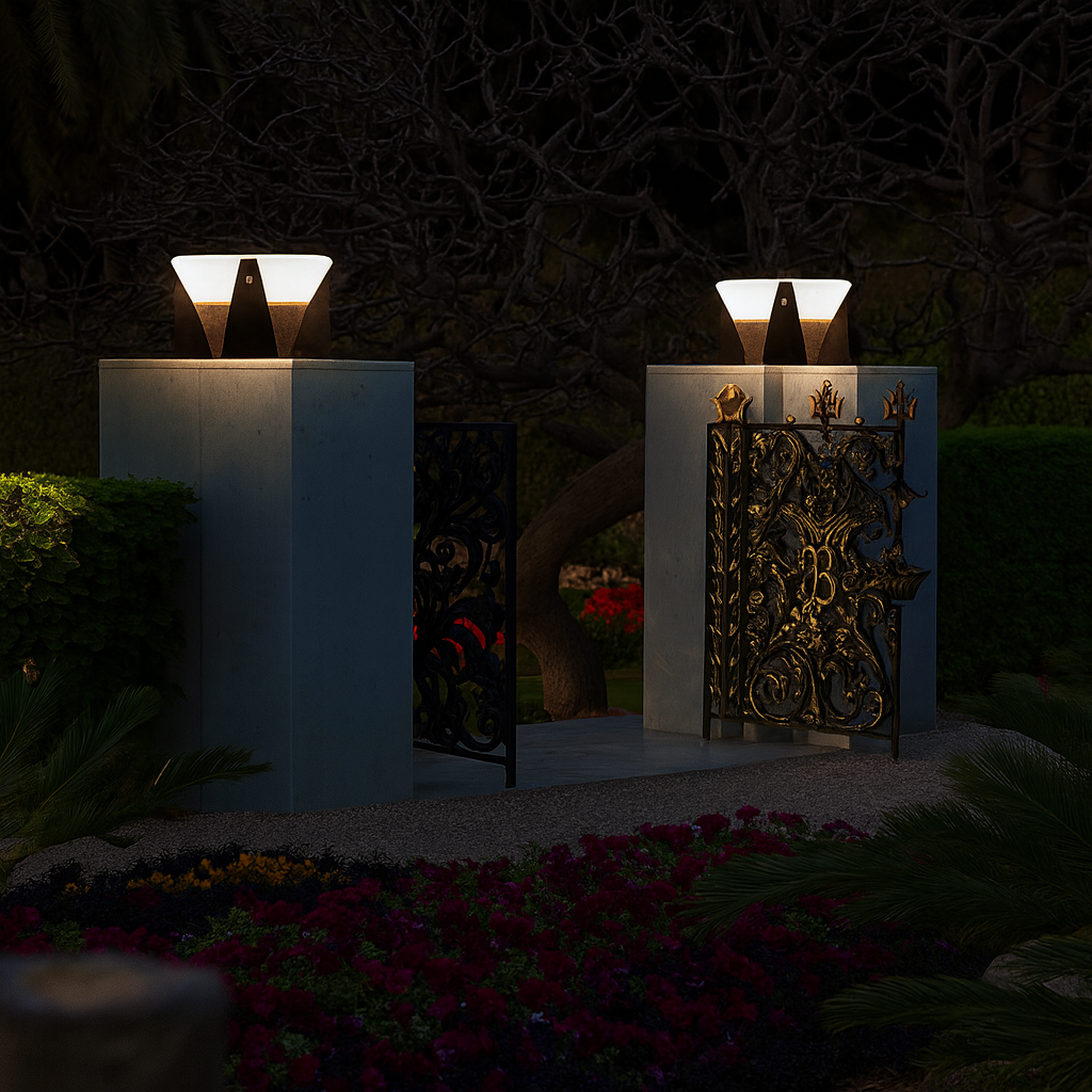 Solar patio lamp
