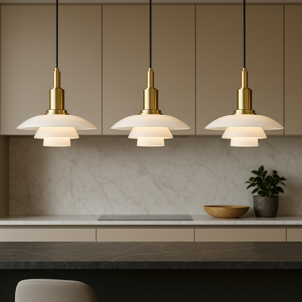 2/3 Head Danish Design Pendant Lamp