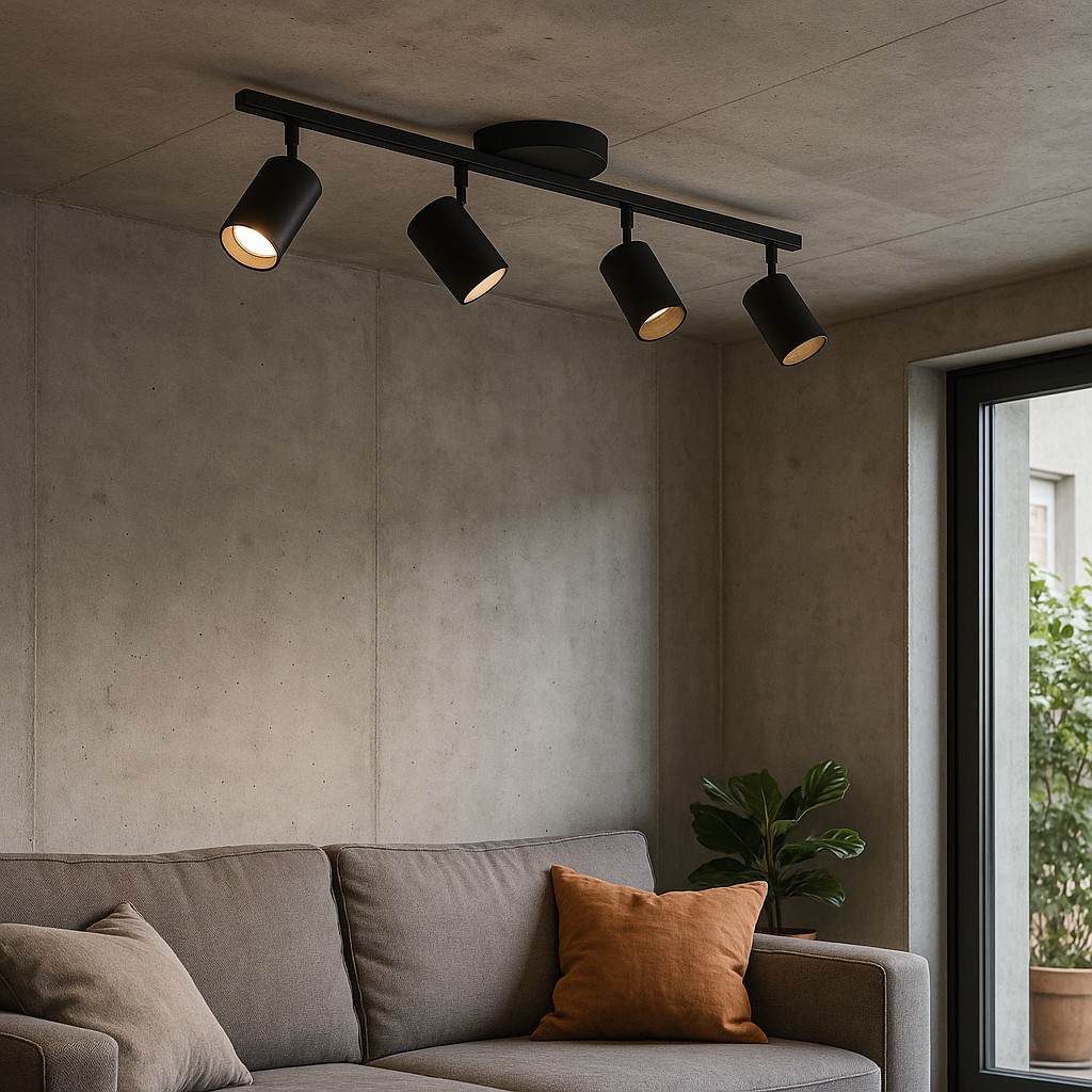 Modern 4-Head Ceiling Light