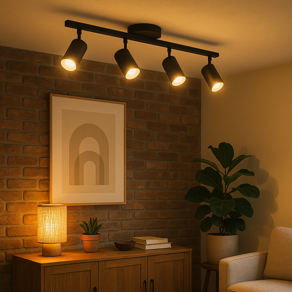 Modern 4-Head Ceiling Light