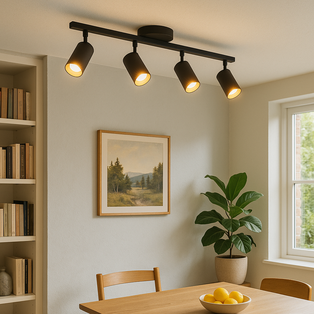 Modern 4-Head Ceiling Light