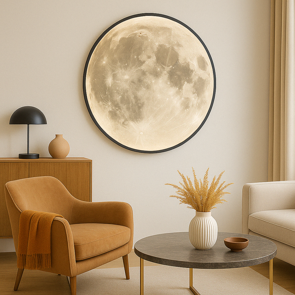 Moon wall lamp