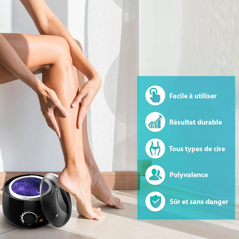 Chauffe-Cire Électrique Professionnel ml - Appareil d'Épilation à la Cire compact et portable pour une utilisation pratique