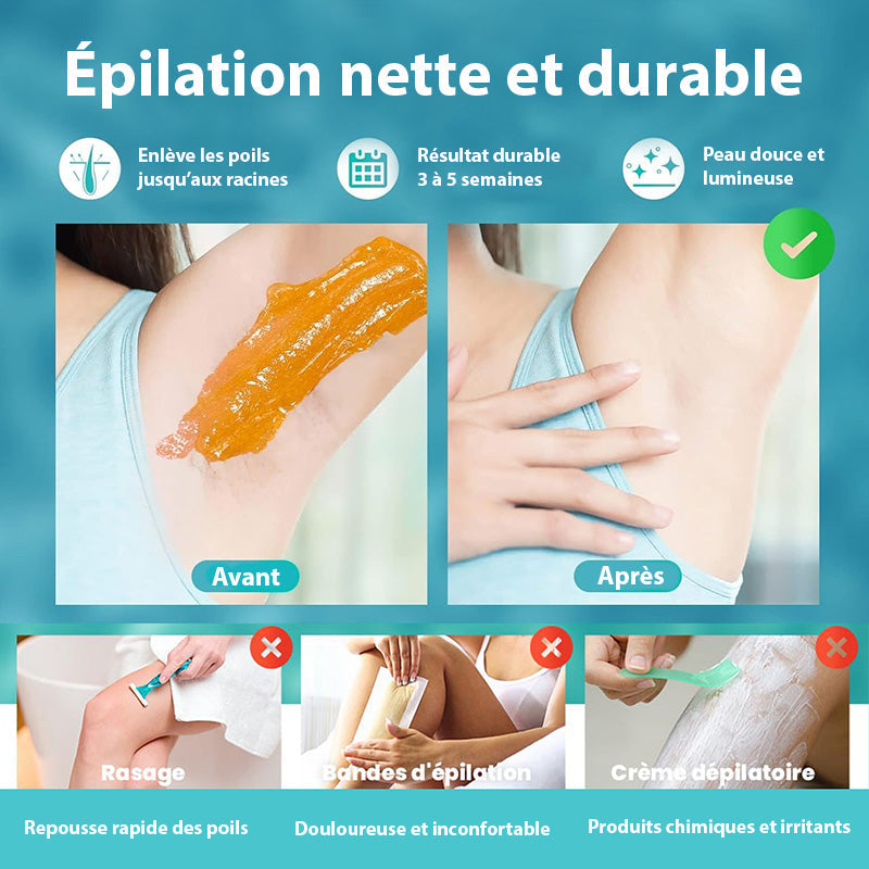 Chauffe-Cire Électrique Professionnel ml - Appareil d'Épilation à la Cire offrant une épilation rapide et efficace