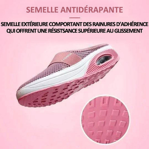 Chaussures orthopédiques diabétiques confortables et légères pour femmes avec soutien voûte plantaire