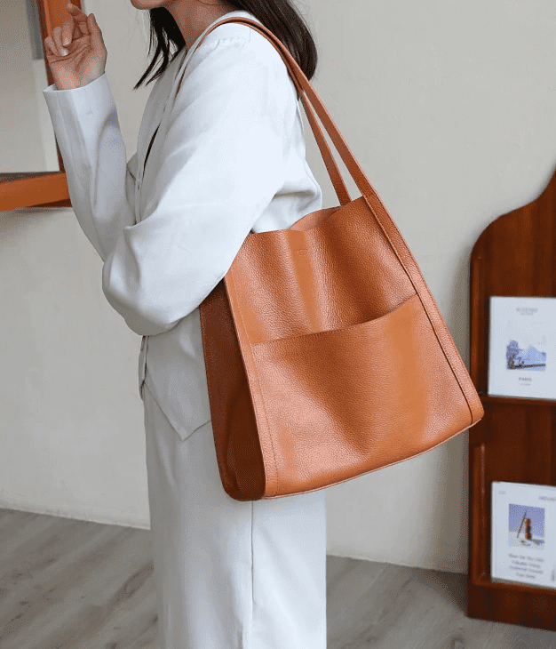 Sac à main ChicBag en Kaki, accessoire pratique au design moderne et fonctionnel