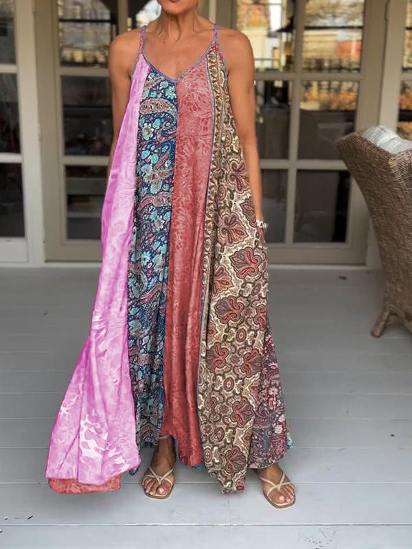 Robe décontractée à col en V en tissu doux pour un confort quotidien et une élégance intemporelle