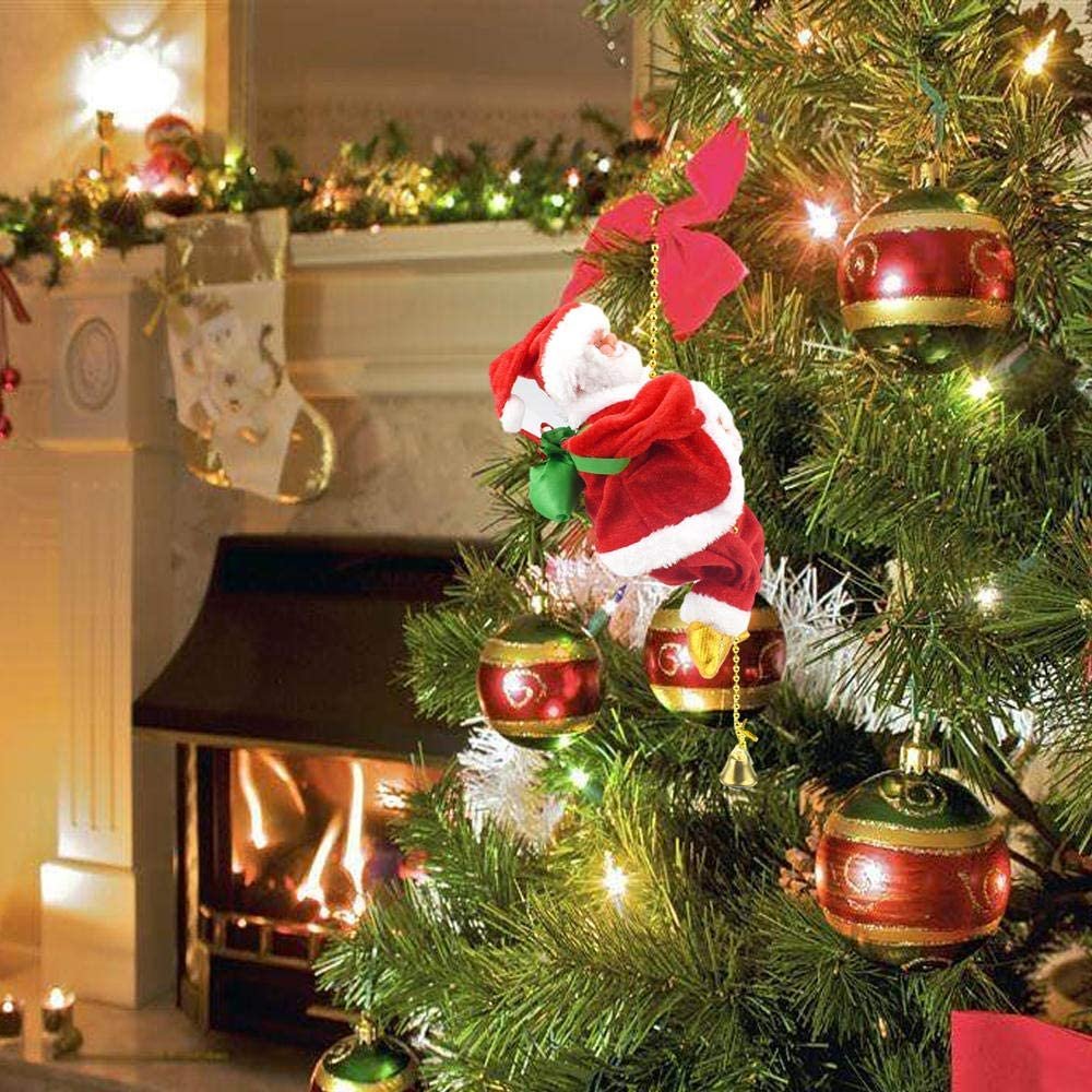 Père Noël Grimpant - Décoration de Noël Festive et Magique pour la Maison tra