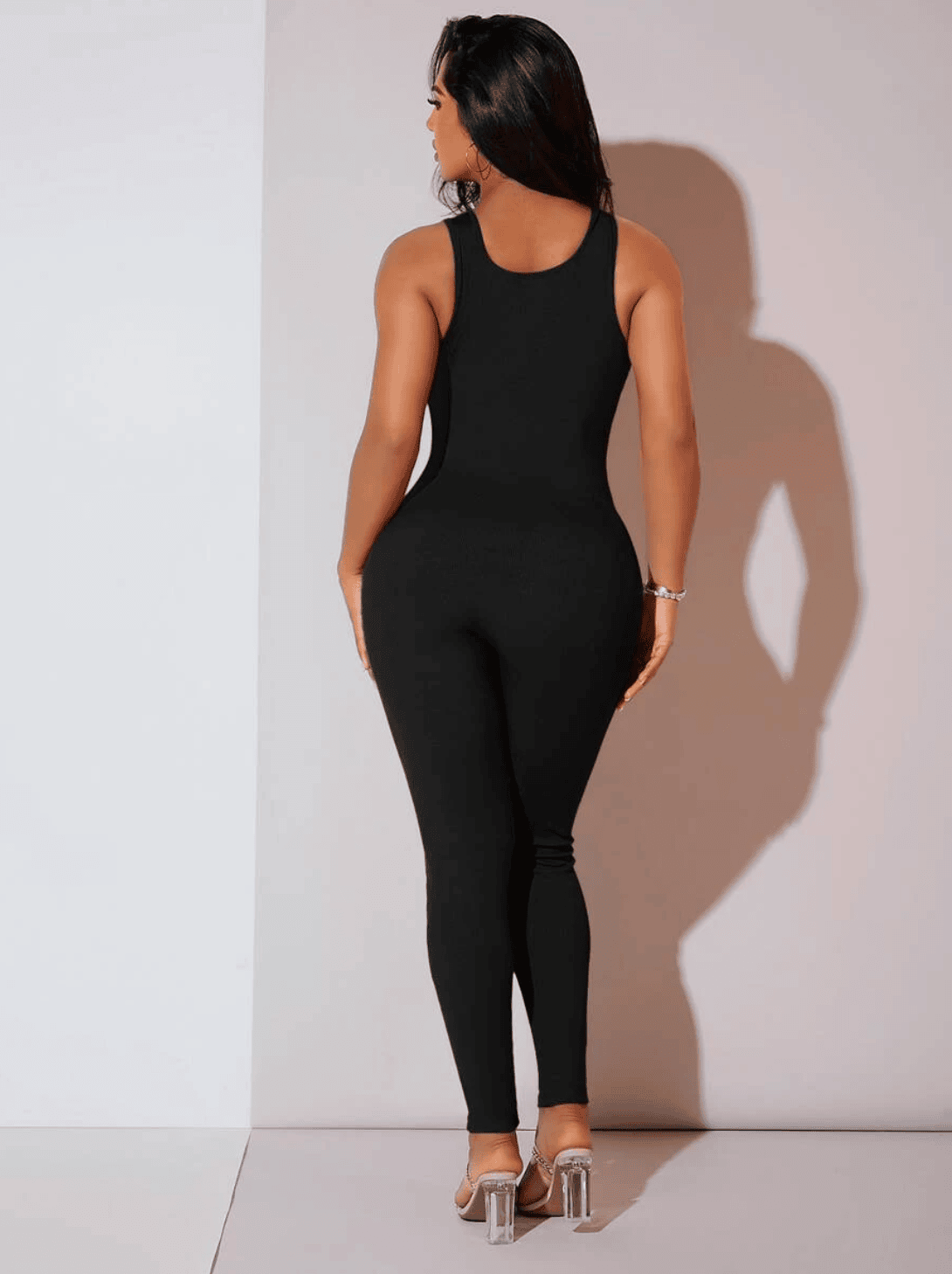 Combinaison sculptante sans couture avec contrôle du ventre et soutien-gorge intégré