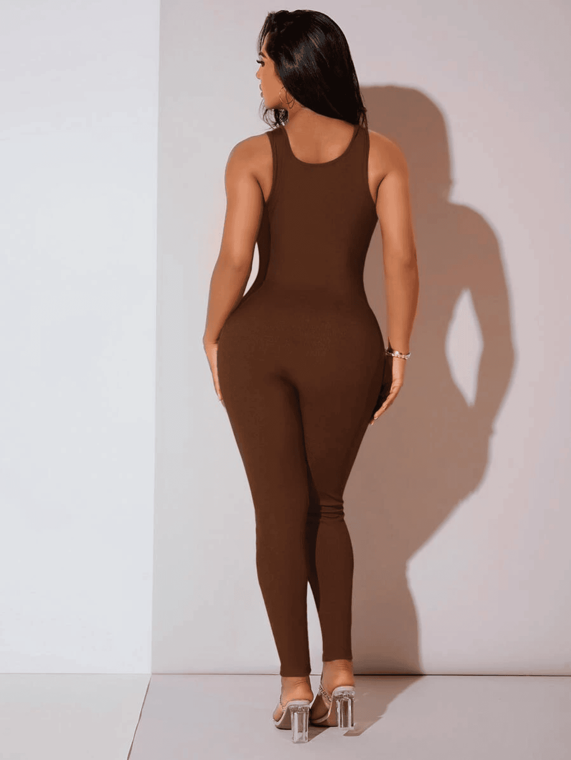 Combinaison sculptante sans couture avec contrôle du ventre et soutien-gorge intégré