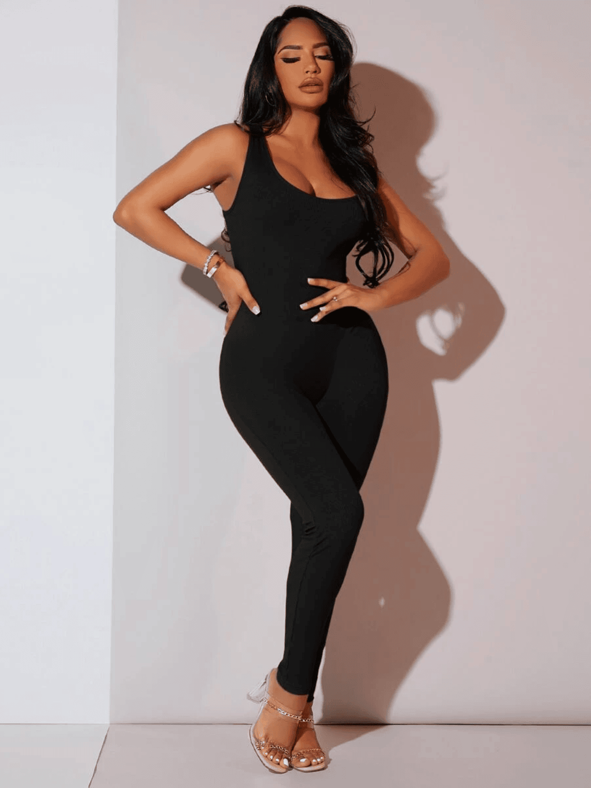 Combinaison sculptante sans couture avec contrôle du ventre et soutien-gorge intégré