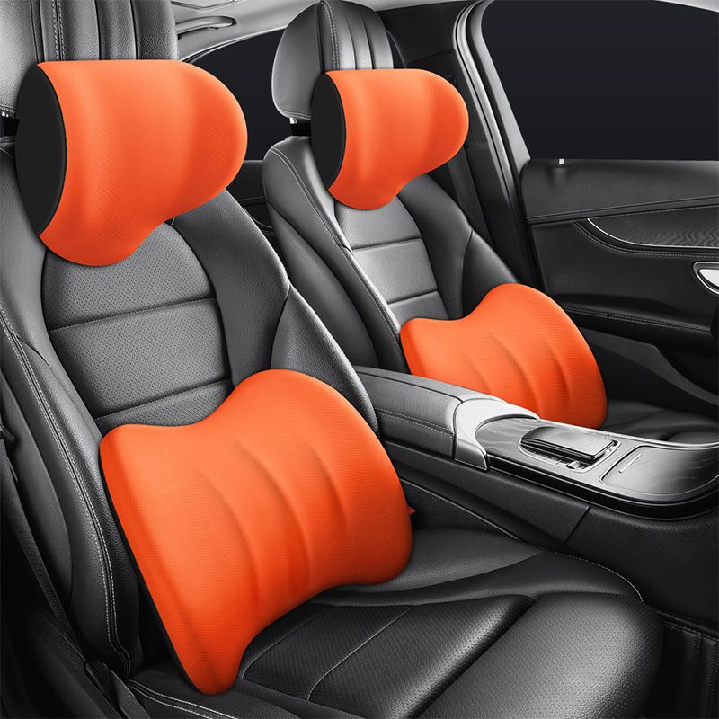 Coussin Cervical & Soutien Lombaire ConfortRest en Orange offrant confort tout-en-un et ajustement personnel
