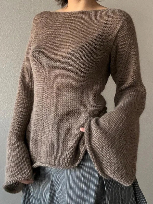 Sweat-shirt intemporel Diana marron - Look rétro et mode vintage travel bottl