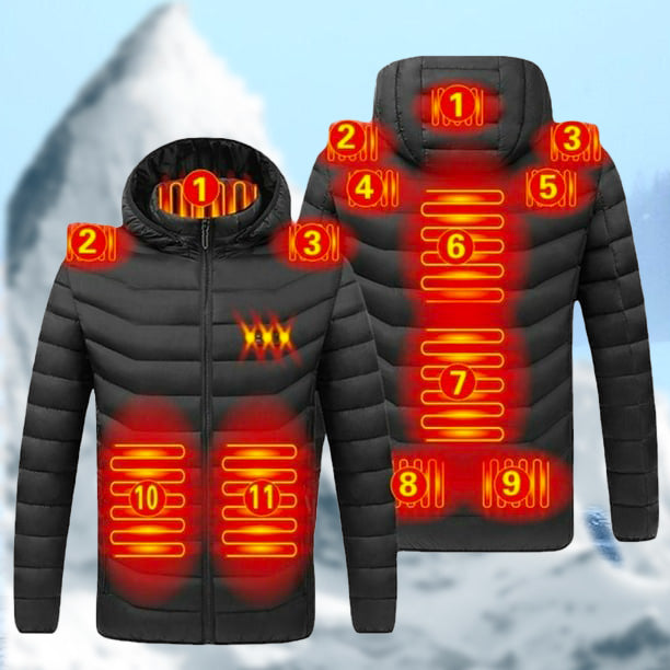 Doudoune Chauffante Mixte Zones - Noir - Chaleur et Confort pour l'Hiver trav