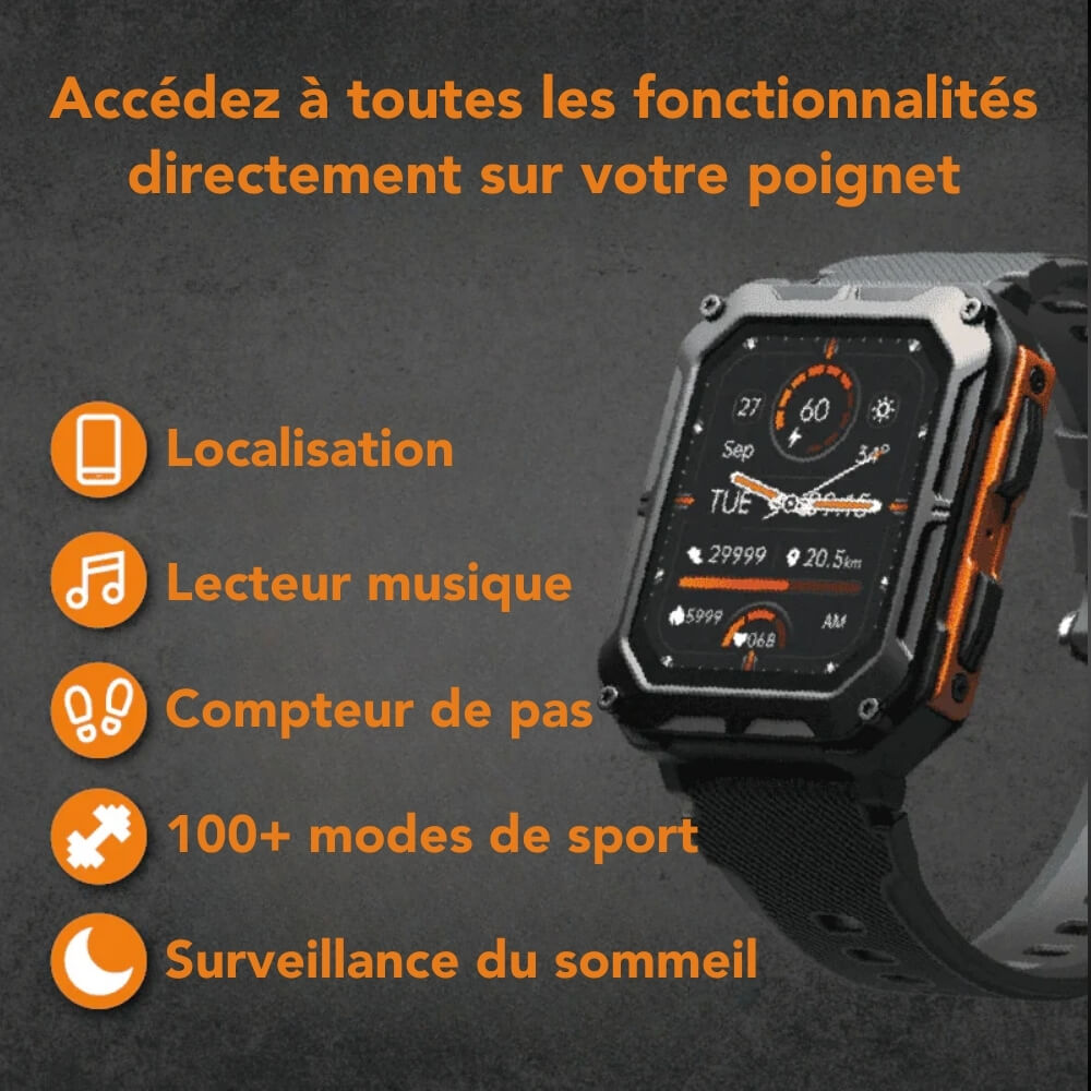 Montre Connectée avec Autonomie Batterie Exceptionnelle travel bottle leak-pr