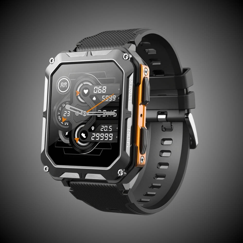 Montre Connectée La Plus Résistante avec Bracelet en Acier Inoxydable travel
