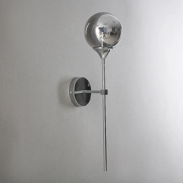 Applique Murale Moderne Scandinave en Verre - Verre Gris Fumé Style Minimaliste d