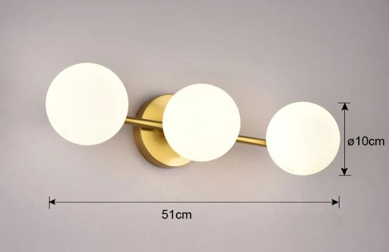 Applique Murale LED Métal Jaune - Éclairage Intérieur Moderne et Lumineux tra