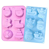 Large silicone molds for Christmas cakes (set of 2)