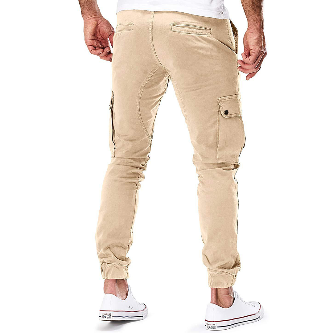 Joggers cargo en coton doux pour hommes, style urbain et confort durable trav