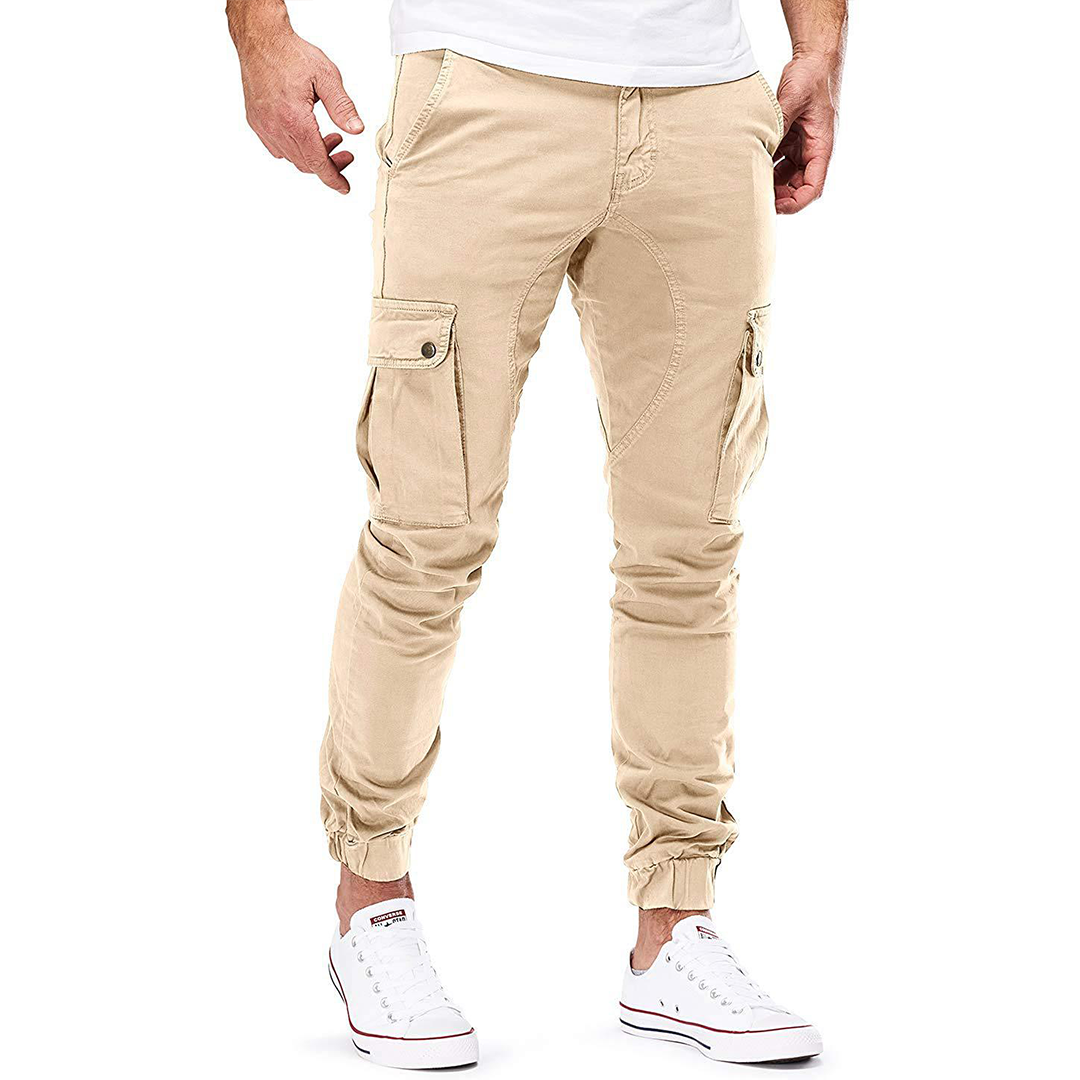 Joggers cargo en coton doux pour hommes, style urbain et confort durable trav