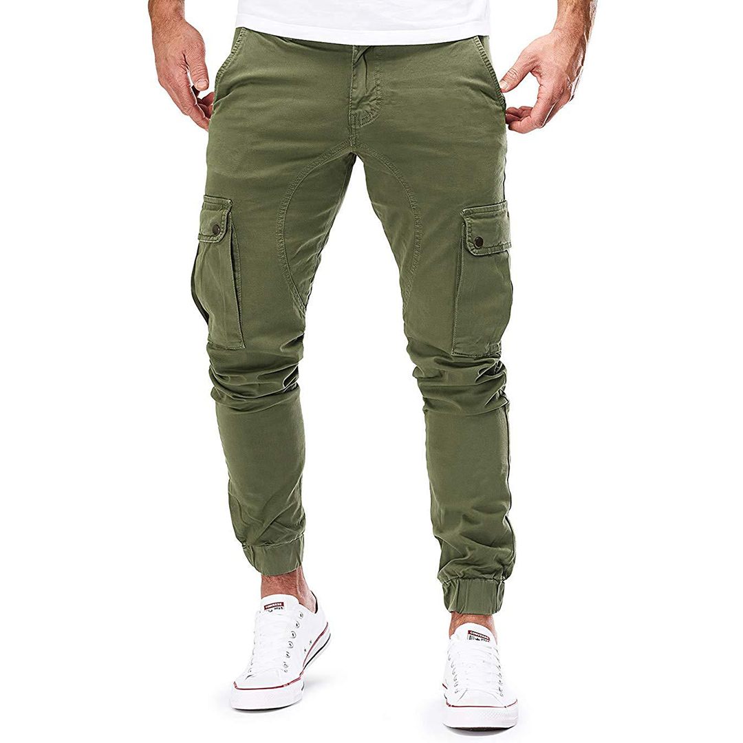Joggers cargo en vert, parfaits pour un style urbain décontracté et tendance dog