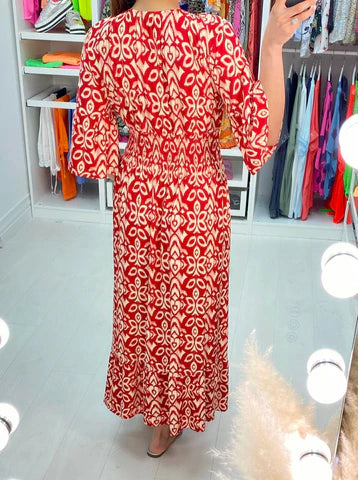 Robe Aria décolleté en V en polyester, confort et élégance féminine travel bo