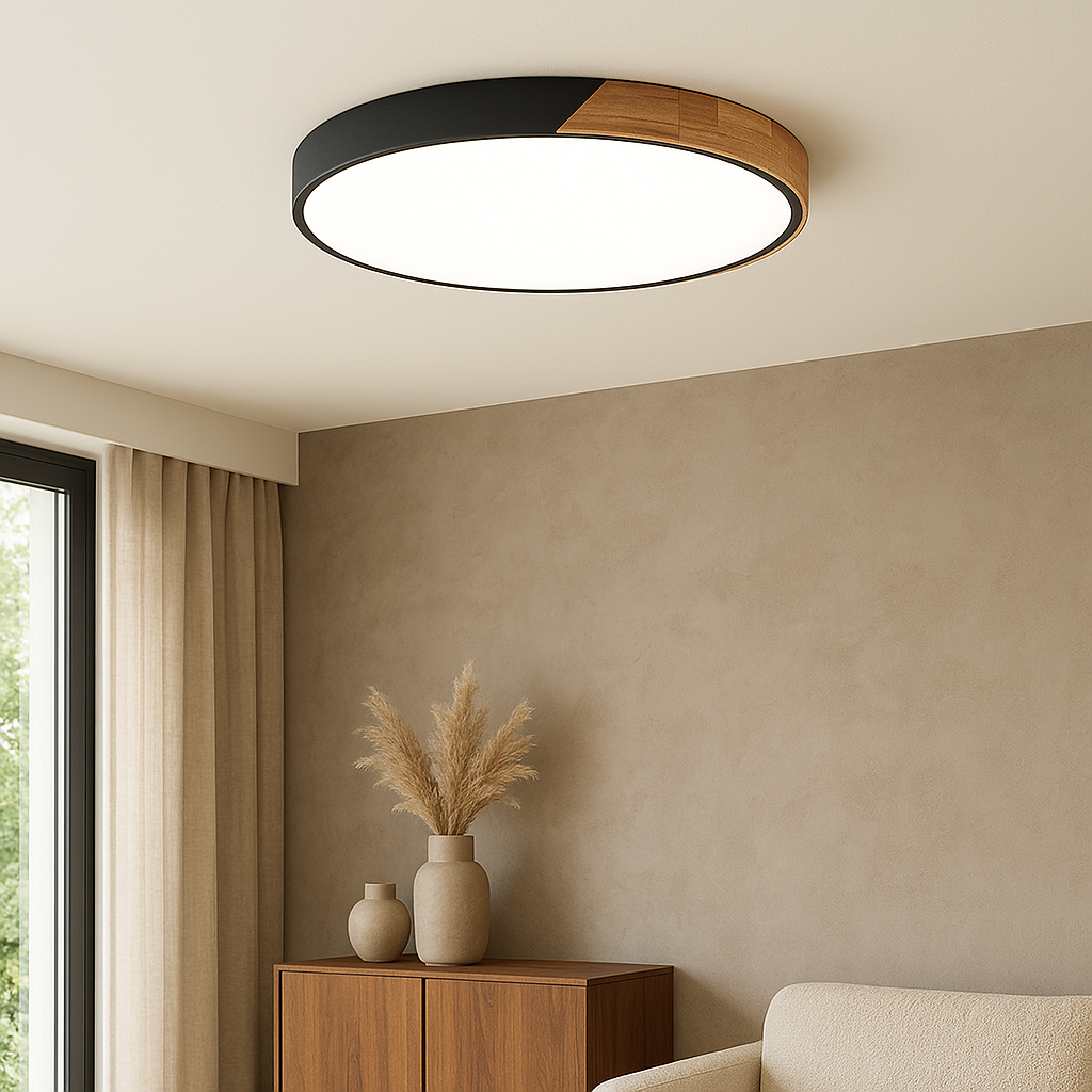 Nordic wooden ceiling light