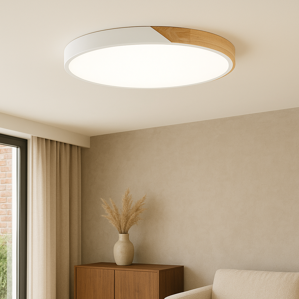 Nordic wooden ceiling light