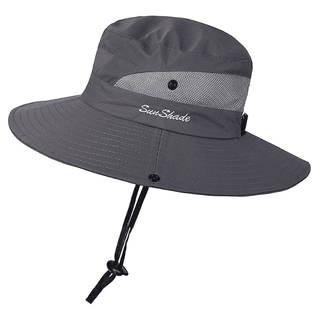 Chapeau Anti UV N° - Style Cowboy Élégant et Pratique, Protection Soleil - Gris d