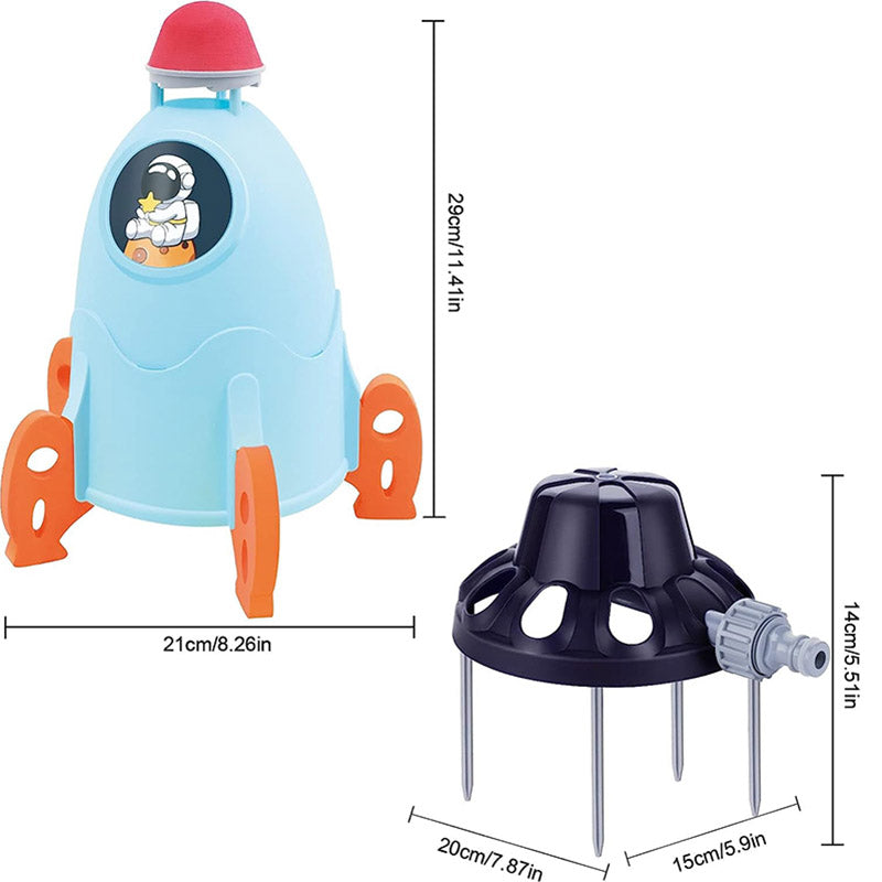 Jouets Rocket Sprinkler - Fusée à Eau Extérieur pour Plaisir dans le Jardin t